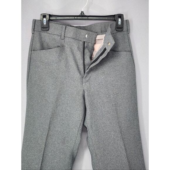 Vintage Levis Action Slacks 30x30 Actual Pants Mens Gray STA PREST Trousers 70s - Picture 3 of 13